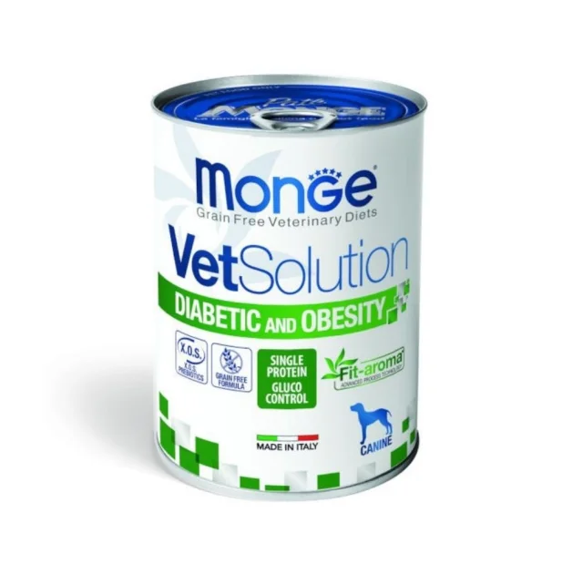 Влажный корм Monge VetSolution Wet Diabetic & Obesity, для взрослых собак с диабетом, 400 г