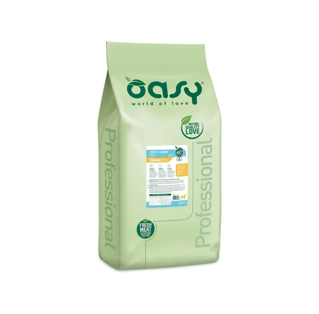 Сухий корм Oasy Dog Lifestage Puppy & Junior Small для цуценят малих порід, курка, 4.5 кг