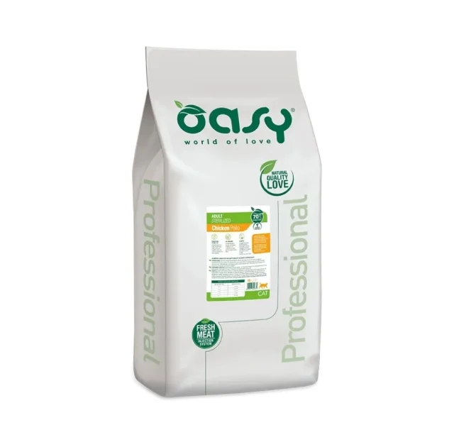 Сухий корм Oasy Cat Lifestage Sterilized для стерилізованих котів, курка, 4.5 кг