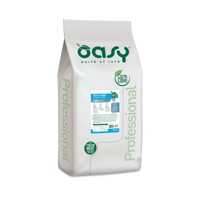 Сухий корм Oasy Dog OAP Puppy Medium/Large для цуценят середніх та великих порід, ягня, 4.5 кг