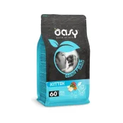 Беззерновий сухий корм Oasy Cat Grain Free Kitten для кошенят, біла риба з яблуком та гарбузом, 1.5 кг