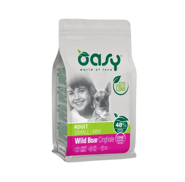 Сухий корм Oasy Dog OAP Adult Small/Mini для дорослих собак малих порід, дикий кабан, 2.5 кг