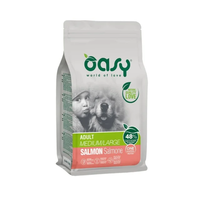 Сухий корм Oasy Dog OAP Adult Medium/Large для дорослих собак середніх і великих порід, лосось, 2.5 кг