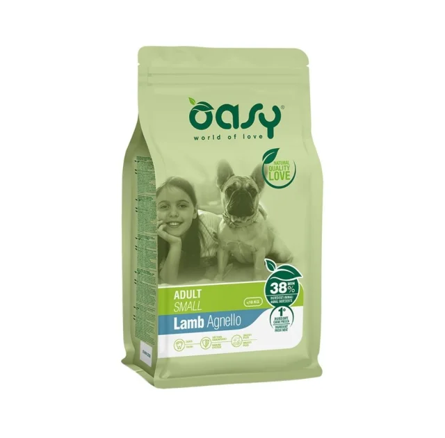 Сухий корм Oasy Dog Lifestage Adult Small для дорослих собак малих порід, ягня, 1 кг
