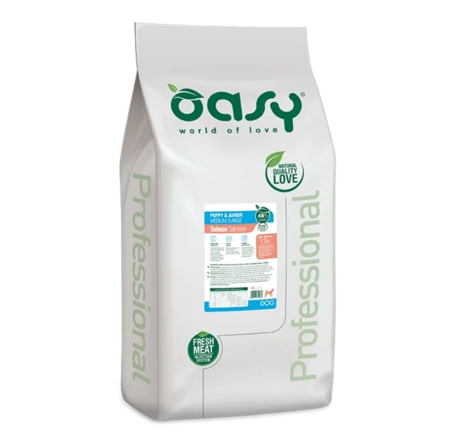 Сухий корм Oasy Dog OAP Puppy Medium/Large для цуценят середніх та великих порід, лосось, 18 кг