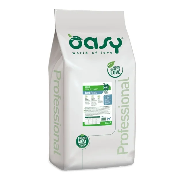 Сухий корм Oasy Dog OAP Adult Medium/Large для дорослих собак середніх і великих порід, ягня, 18 кг