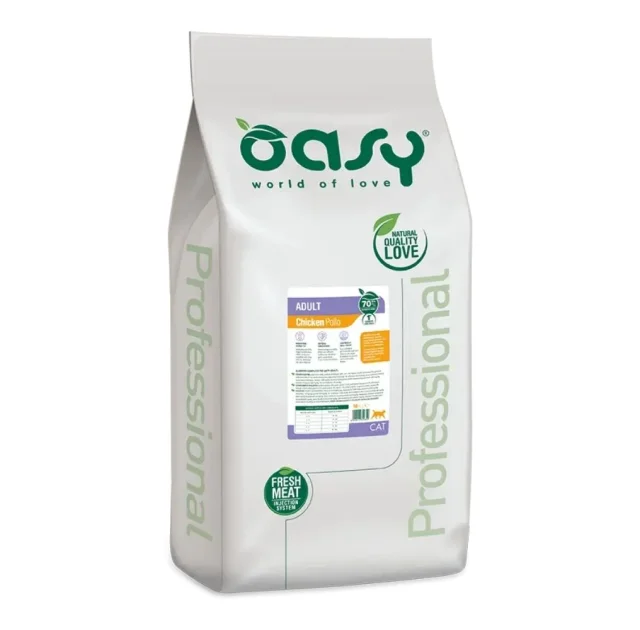 Сухий корм Oasy Cat Lifestage Adult для дорослих котів, курка, 18 кг