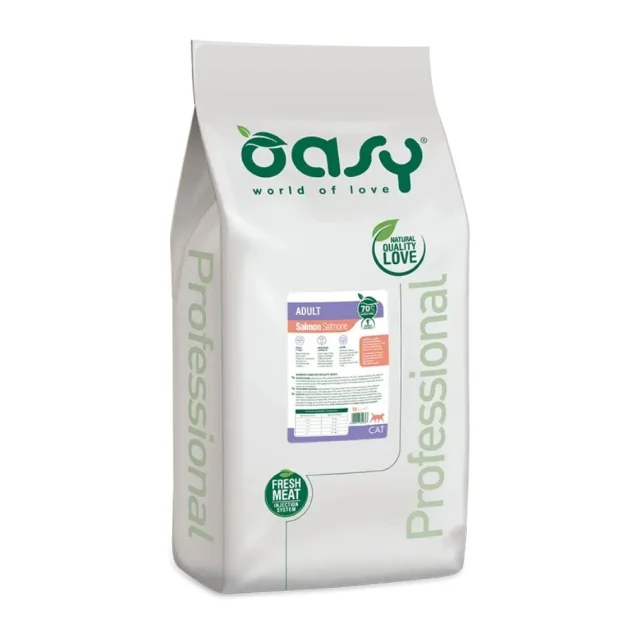 Сухий корм Oasy Cat Lifestage Adult для дорослих котів, лосось, 18 кг