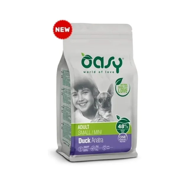 Сухий корм Oasy Dog OAP Adult Small/Mini для дорослих собак малих порід, качка, 0.8 кг