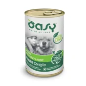 Вологий корм Oasy Dog Wet OAP Adult Medium/Large для дорослих собак середніх та великих порід, кролик, 400 г