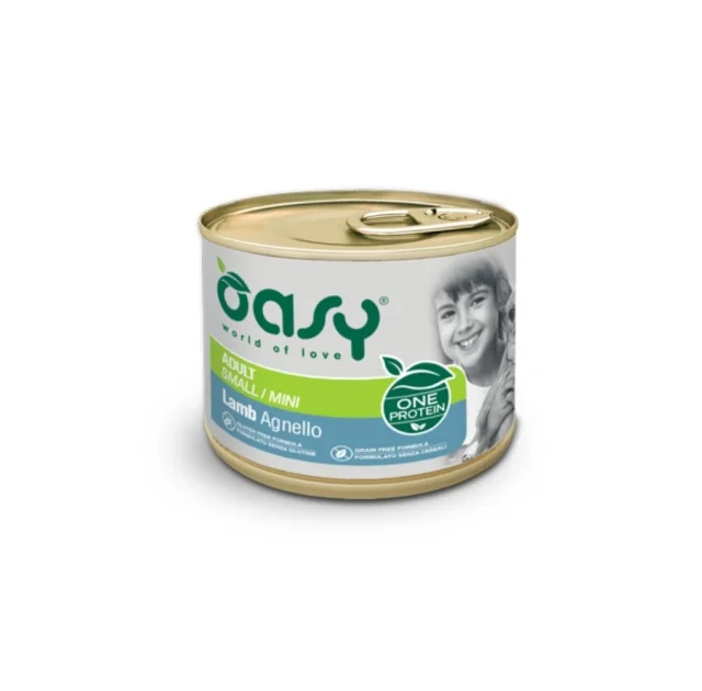 Вологий корм Oasy Dog Wet OAP Adult Small/Mini для дорослих собак малих порід, ягня, 200 г