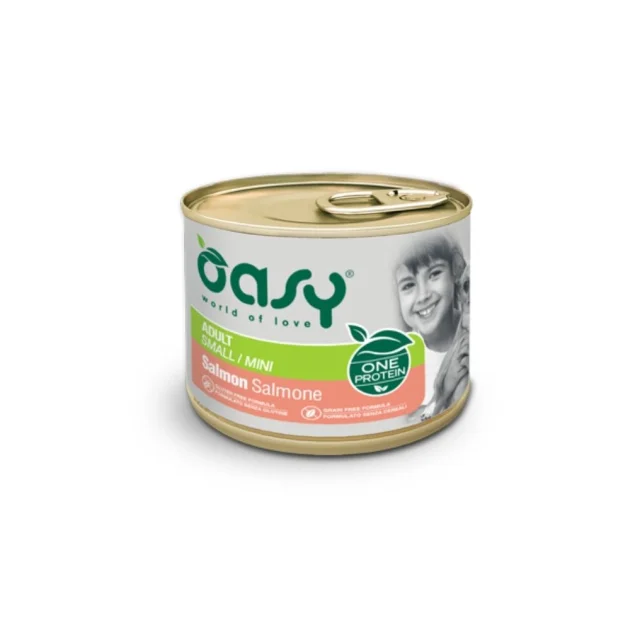 Вологий корм Oasy Dog Wet OAP Adult Small/Mini для дорослих собак малих порід, лосось, 200 г