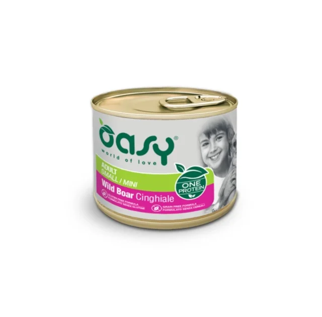 Вологий корм Oasy Dog Wet OAP Adult Small/Mini для дорослих собак малих порід, дикий кабан, 200 г