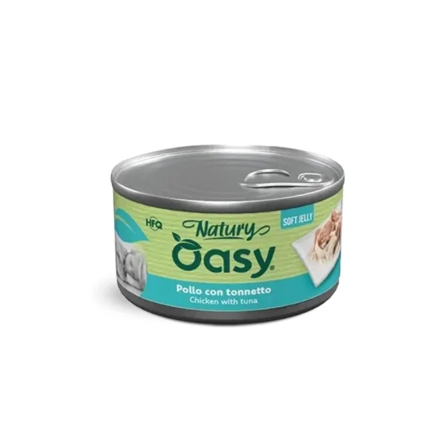 Вологий корм Oasy Dog Wet Natury для собак, курка з тунцем, 150 г