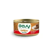 Вологий корм Oasy Cat Wet Caprice для дорослих котів, мус з яловичиною, 85 г