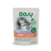 Вологий корм Oasy Cat Wet Adult для дорослих котів, лосось, 85 г