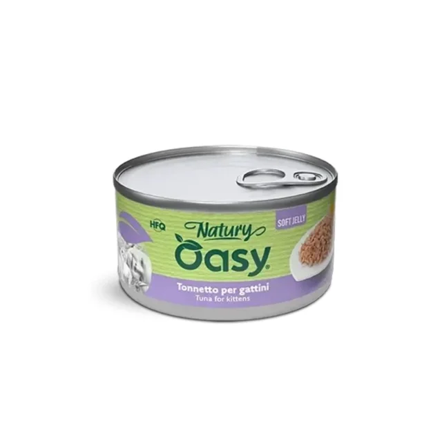 Вологий корм Oasy Cat Wet Natury Kitten для кошенят, тунець, 85 г