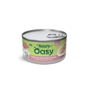Вологий корм Oasy Cat Wet Natury для дорослих котів, курка з шинкою, 85 г