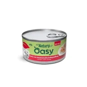 Вологий корм Oasy Cat Wet Natury для дорослих котів, курка з креветками, 85 г