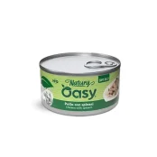 Вологий корм Oasy Cat Wet Natury для дорослих котів, курка зі шпинатом, 85 г