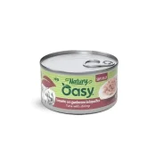 Вологий корм Oasy Cat Wet Natury для дорослих котів, тунець з креветками, 85 г