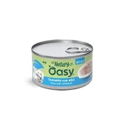 Вологий корм Oasy Cat Wet Natury для дорослих котів, тунець з мальком, 85 г