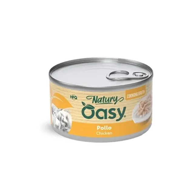 Вологий корм Oasy Cat Wet Natury для дорослих котів, філе курки у соусі, 85 г