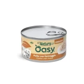 Вологий корм Oasy Cat Wet Natury для дорослих котів, курка з сиром, 85 г