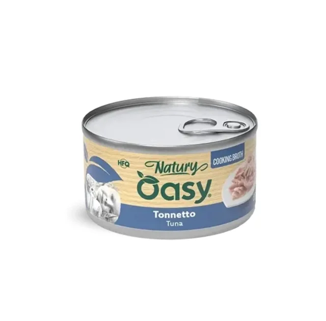 Вологий корм Oasy Cat Wet Natury для дорослих котів, тунець у соусі, 85 г