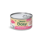 Вологий корм Oasy Cat Wet Natury для дорослих котів, тунець з лососем, 85 г
