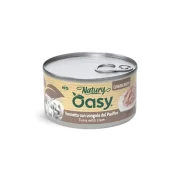 Вологий корм Oasy Cat Wet Natury для дорослих котів, тунець з молюском, 85 г