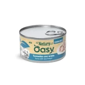 Вологий корм Oasy Cat Wet Natury для дорослих котів, тунець з дорадою, 85 г