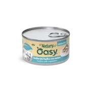 Вологий корм Oasy Cat Wet Natury для дорослих котів, сардинела з овочами, 85 г