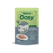 Вологий корм Oasy Cat Wet Natury для дорослих котів, тунець з кальмаром, 70 г