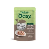 Вологий корм Oasy Cat Wet Natury для дорослих котів, тунець з молюском, 70 г