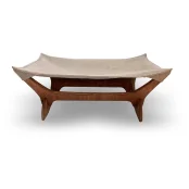 Гамак-лежак PetJoy для котов, коричнево-бежевый, 55×45×18 см