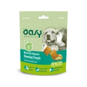 Лакомство Oasy Dog Treats Dental Fresh для взрослых собак, уход за зубами, курица, 70 г