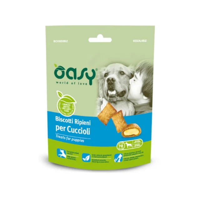 Лакомство Oasy Dog Treats для щенков, курица, 70 г