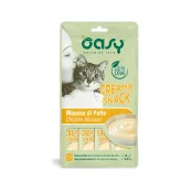 Лакомство Oasy Cat Сreamy для кошек всех возрастов, курица, 4 × 15 г
