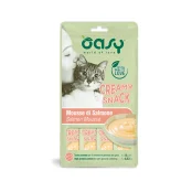 Лакомство Oasy Cat Сreamy для кошек всех возрастов, лосось, 4 × 15 г