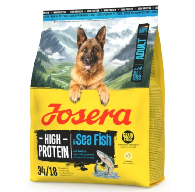 Сухий корм Josera High Protein Adult Sea Fish для активних, дорослих собак всіх порід, з морською рибою, 0.9 кг