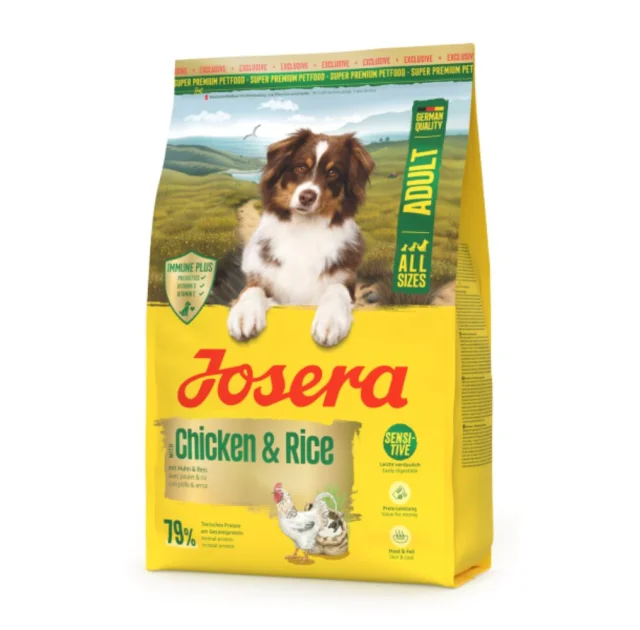 Сухий корм Josera Adult Chicken & Rice для дорослих собак всіх порід, з куркою та рисом, 3 кг