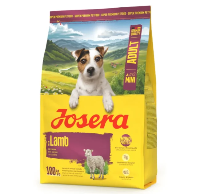 Сухий корм Josera Mini Adult Lamb для дорослих собак малих порід, з ягнятиною та бататом, 3 кг