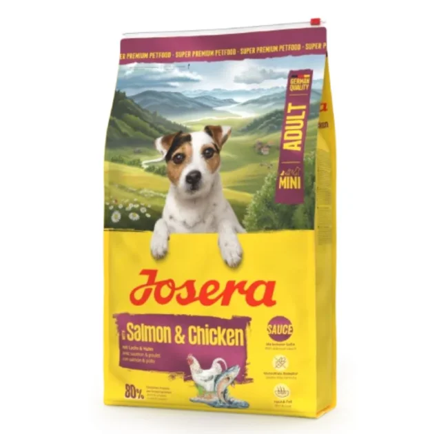 Сухий корм Josera Mini Adult Salmon & Chicken для дорослих собак малих порід, з лососем та куркою, 10 кг