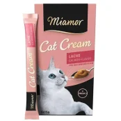 Лакомство Miamor Cream Lachs для кошек, лосось, 6 × 15 г