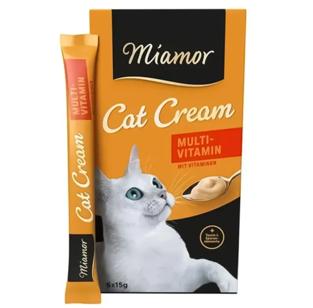 Лакомства Miamor Cream Multi-Vitamin для кошек, 6 × 15 г