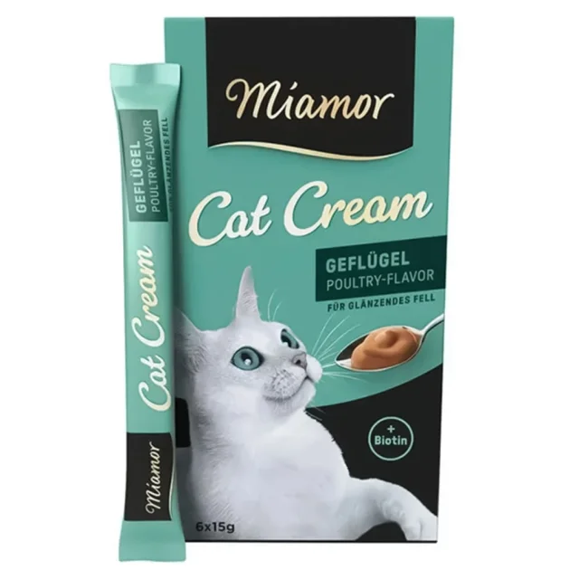 Лакомство Miamor Cream Geflugel для кошек, птица, 6 × 15 г