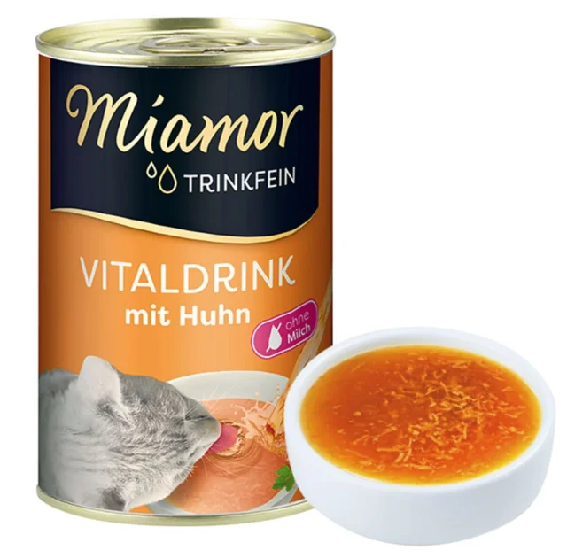 Вологий корм Miamor Vitaldrink mit Huhn для котів, бульйон з куркою, 135 мл