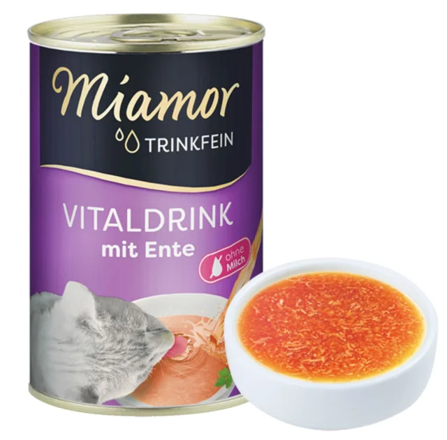 Вологий корм Miamor Vitaldrink mit Ente для котів, бульйон з качкою, 135 мл