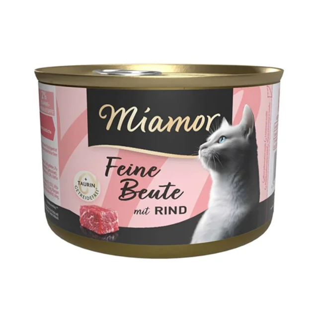 Беззерновий вологий корм Miamor Feine Beute mit Rind для котів, яловичина, 185 г